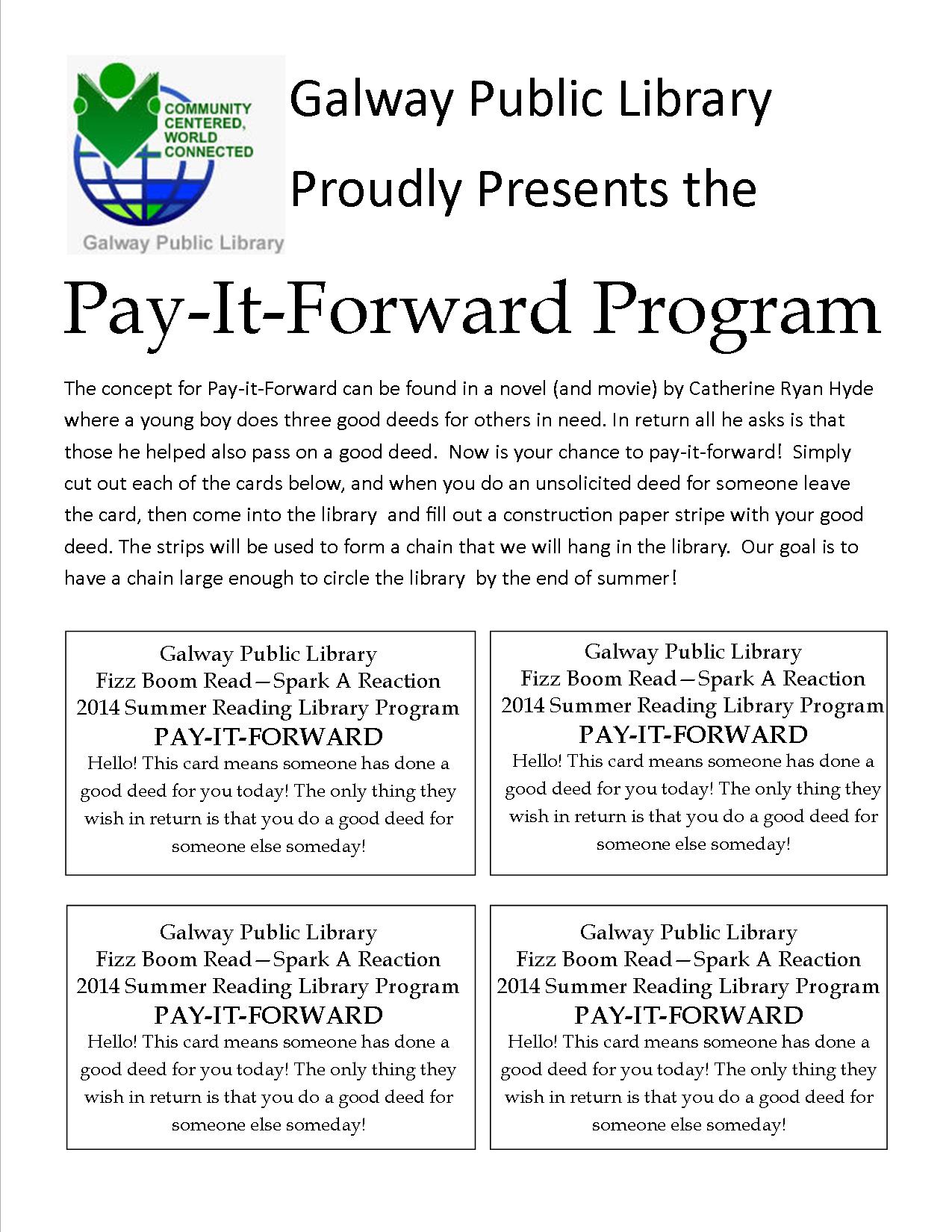 pay it forward reaction