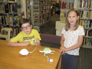 Tinker Thursday on 6/14. Kids made walking turtles.