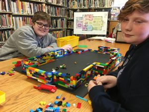 Lego Club making progress on the New Building scale model.