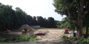 View of site from road