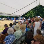 Community members at groundbreaking