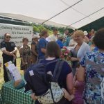 Community members at groundbreaking