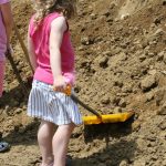 Child with shovel