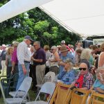 Community members at groundbreaking