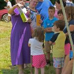 Kids listening to library story