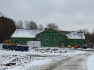 Exterior view of new library building